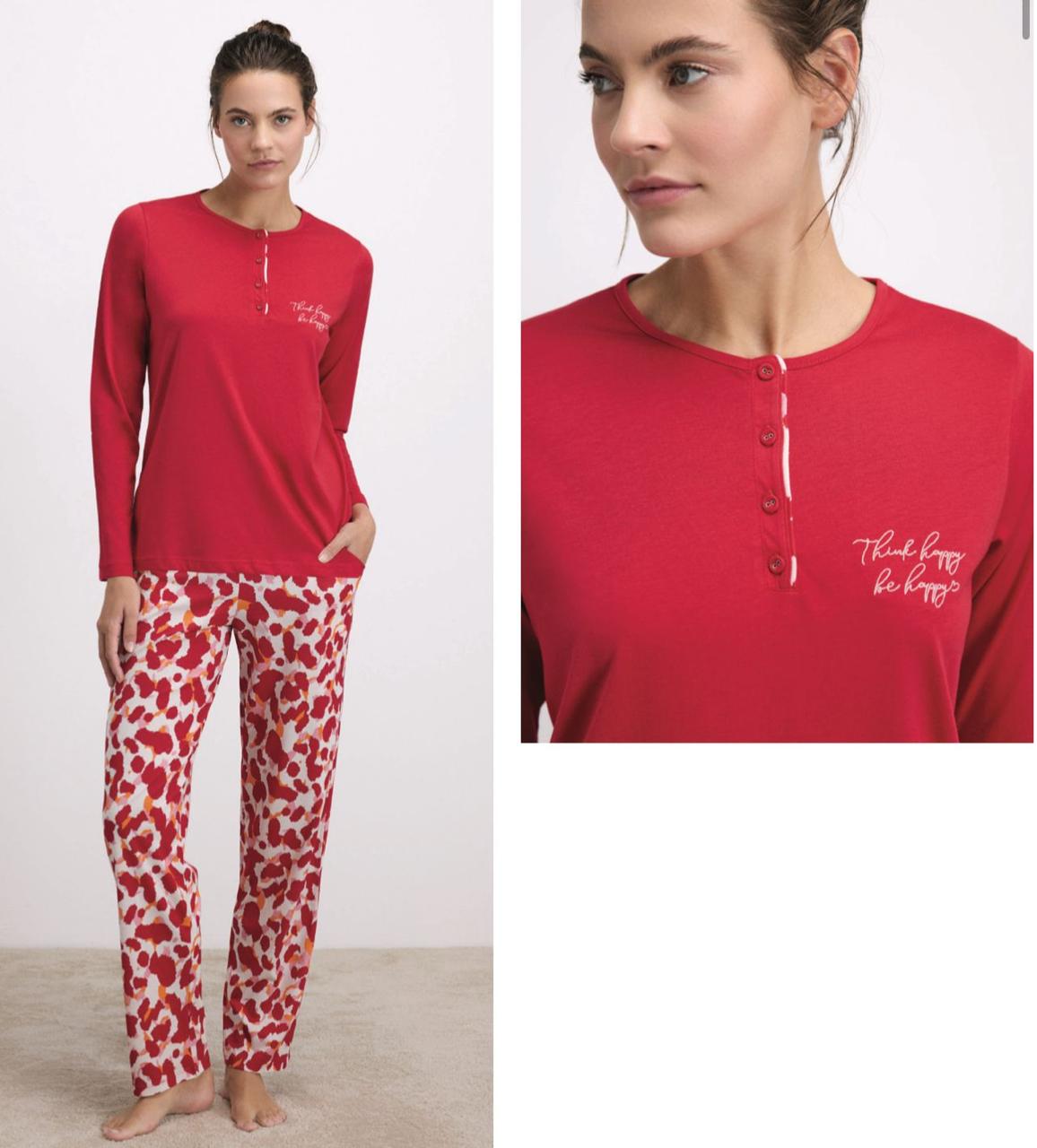 Red with dotted Pants