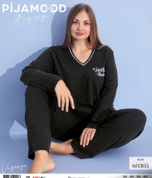 Black v-neck