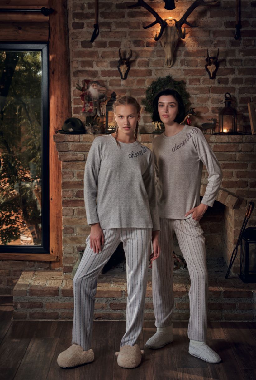 Gray / LIGHT PURPLE PJ