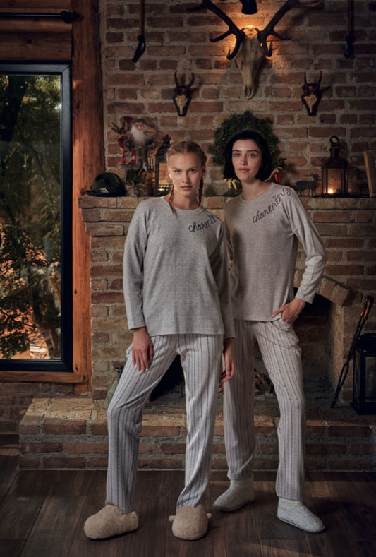 Gray / LIGHT PURPLE PJ