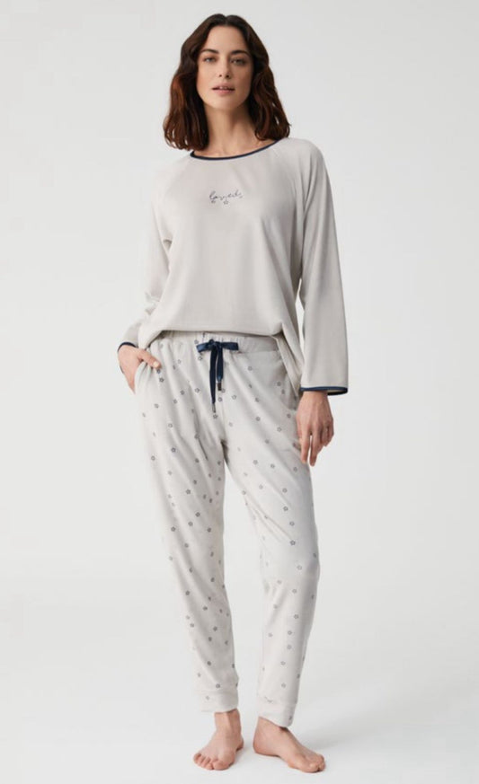 Navy and White - velvet