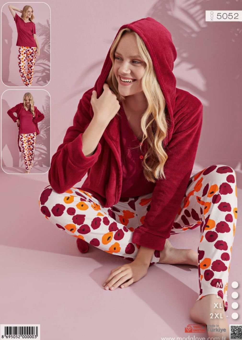 BURGUNDY - 3pieces