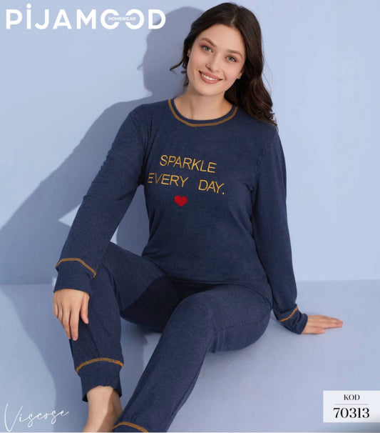 Navy blue - gold